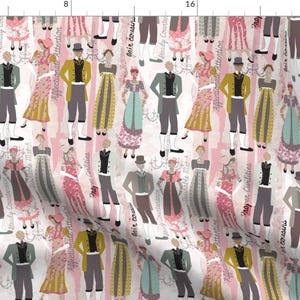 Literary Character Fabric - Pride And Prejudice Fabric By Mag-O - Jane Austen Books Cotton Fabric By The Yard With Spoonflower
