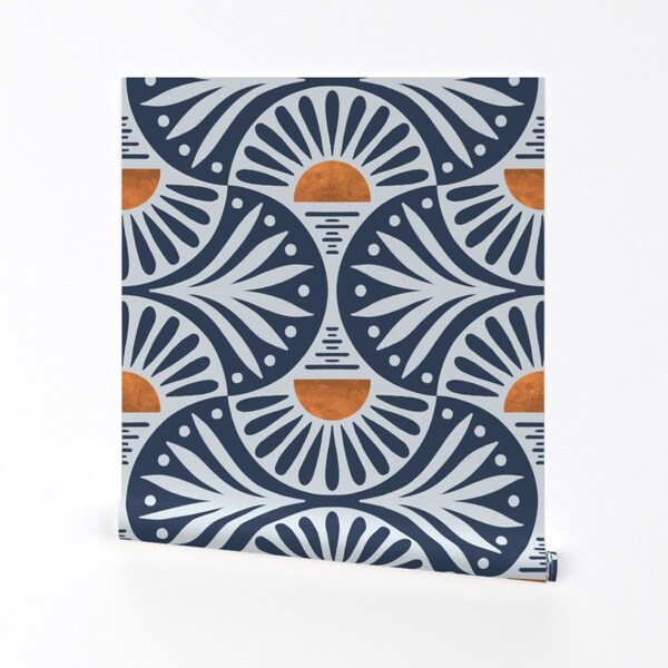 Dark Blue Wallpaper - Etsy