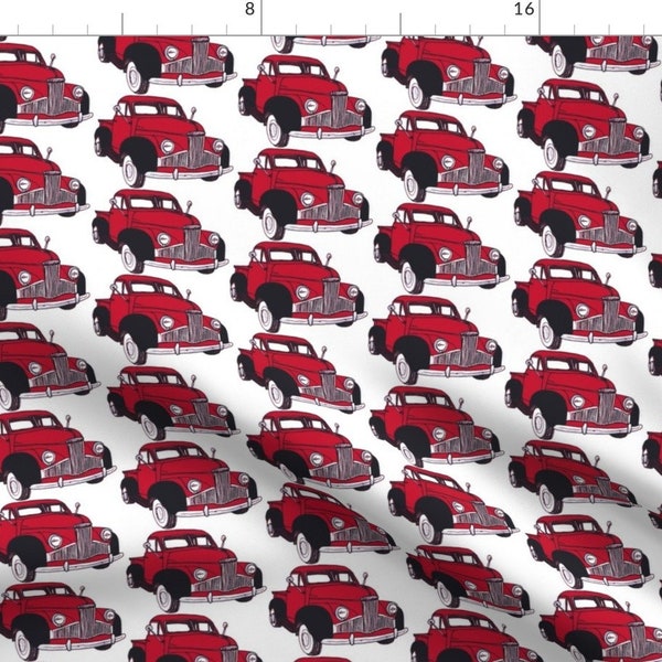 Vintage Truck Fabric - Studebaker M Series Truck 1946 1947 1948 by edsel2084 - Pick Up Truck Nostalgia  Fabric by the Yard by Spoonflower