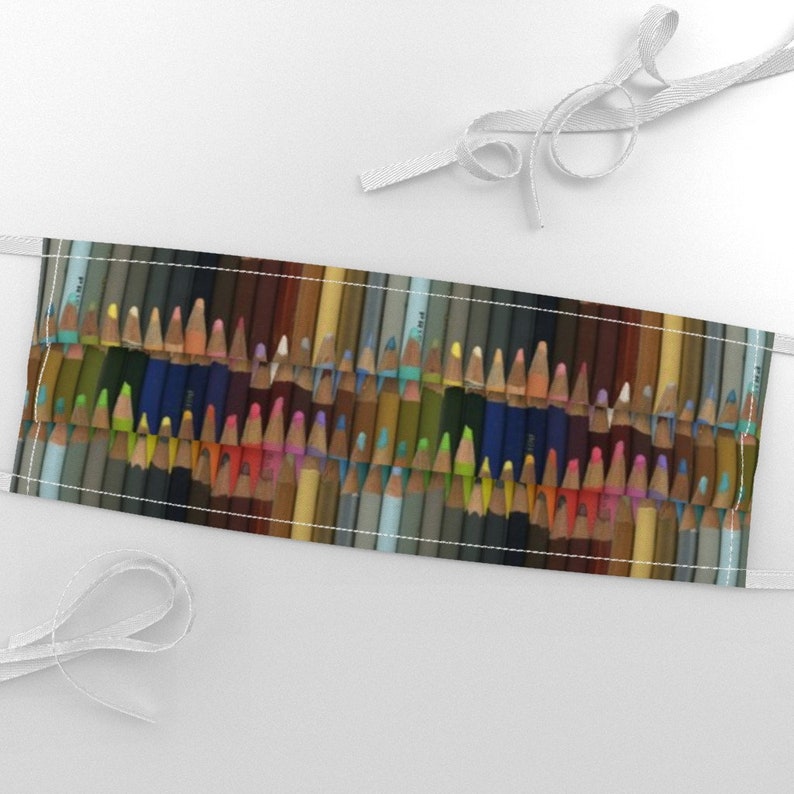 Colored Pencils Fabric Colored Pencils By Weavingmajor | Etsy