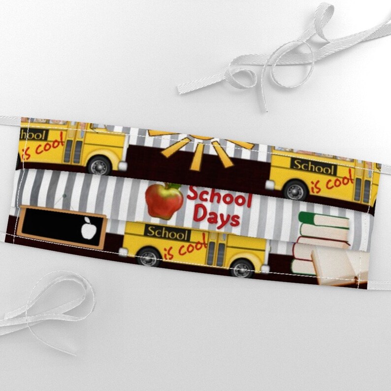 School Bus Fabric School is Cool Stripes by Spicetree Back Etsy