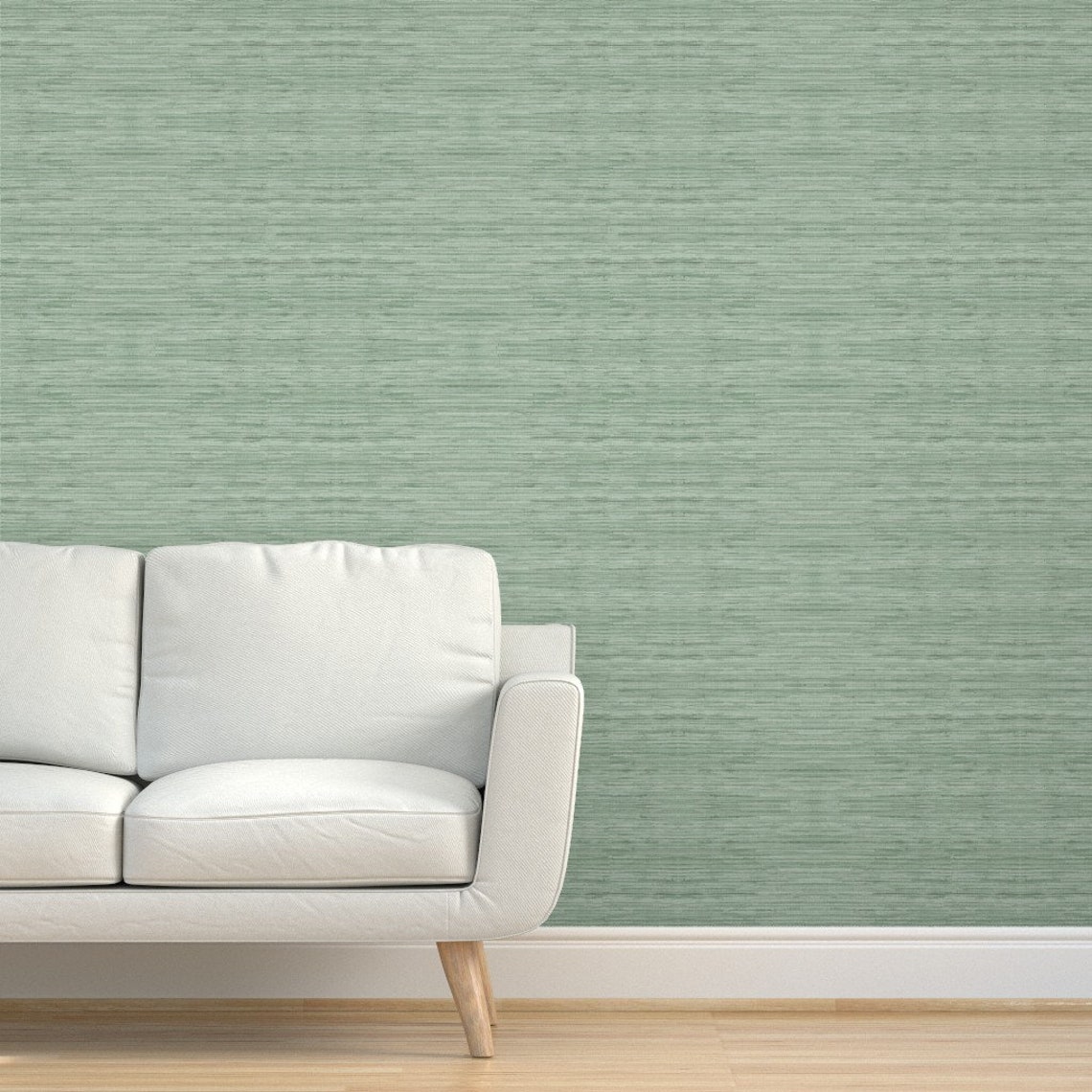 Green Grasscloth Wallpaper Grasscloth in Coastal Green by Etsy