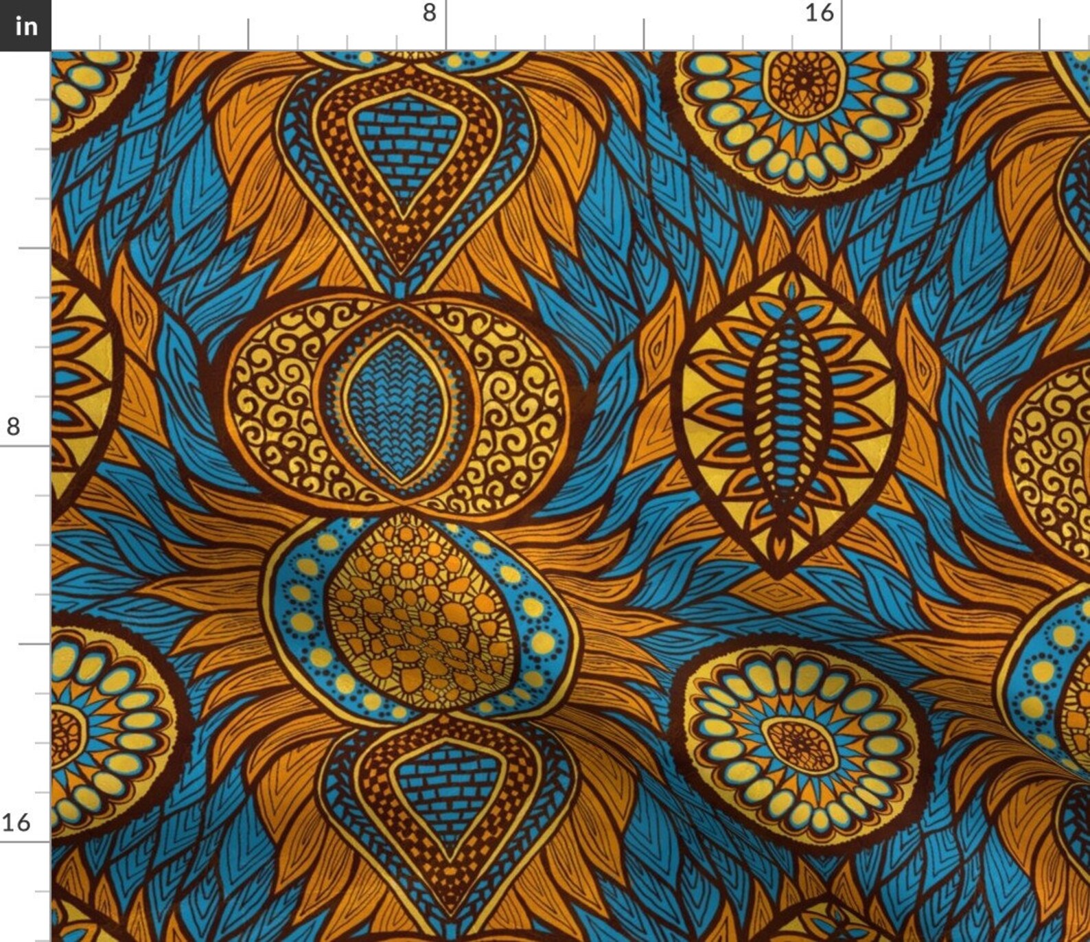 African Art Fabric African Print by Svetlana Prikhnenko Etsy