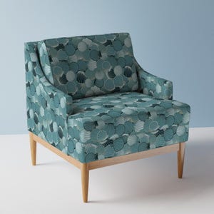 Seashells Upholstery Fabric- Scallops In Blue  by atelier_danielle -  Ocean Mollusks Beach Coastal  Fabric By The Yard With Spoonflower