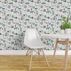 Farmhouse Wallpaper - Sing For Your Supper Gather Round Give Thanks - Custom Printed Removable Self Adhesive Wallpaper Roll by Spoonflower image 4