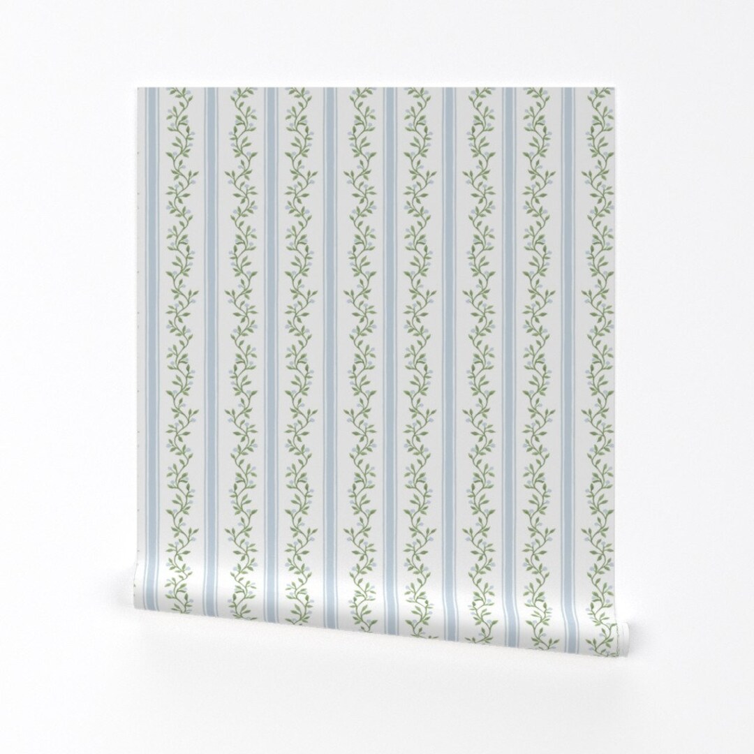 Sage Green Stripe Wallpaper Libby Stripe by Danika_herrick Regency
