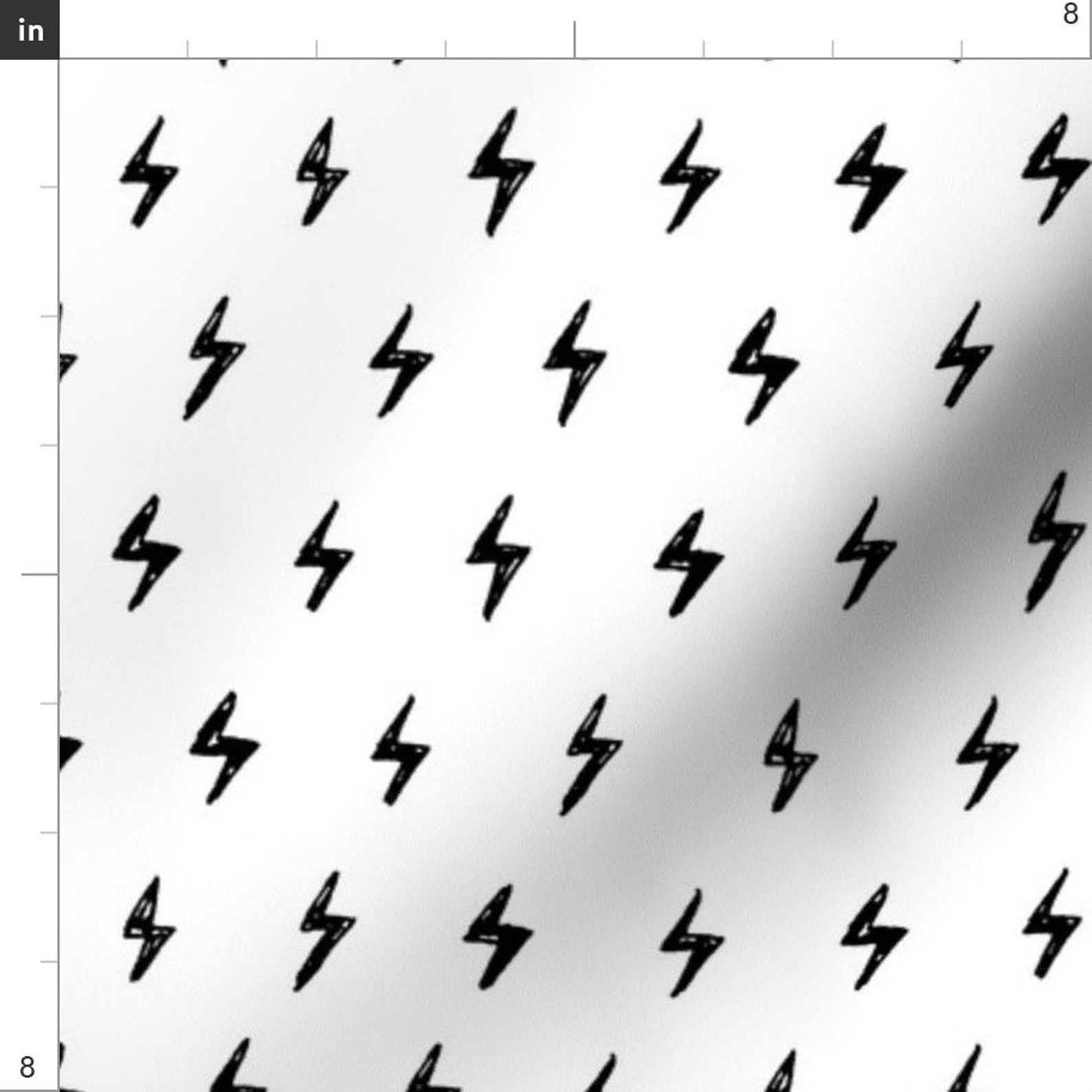Black White Lightning Bolt Fabric Lightning Bolt by Etsy