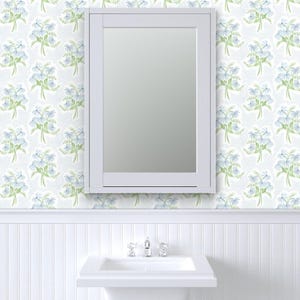Dainty Floral Peel and Stick Wallpaper - Bouquets Grand Millenial Feminine - Removable Wall Decor Art - Pearl's Bouquet by danika_herrick image 8