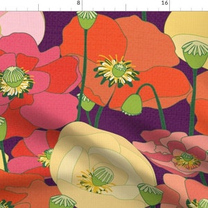 Large Floral Print Fabrics -  New Zealand