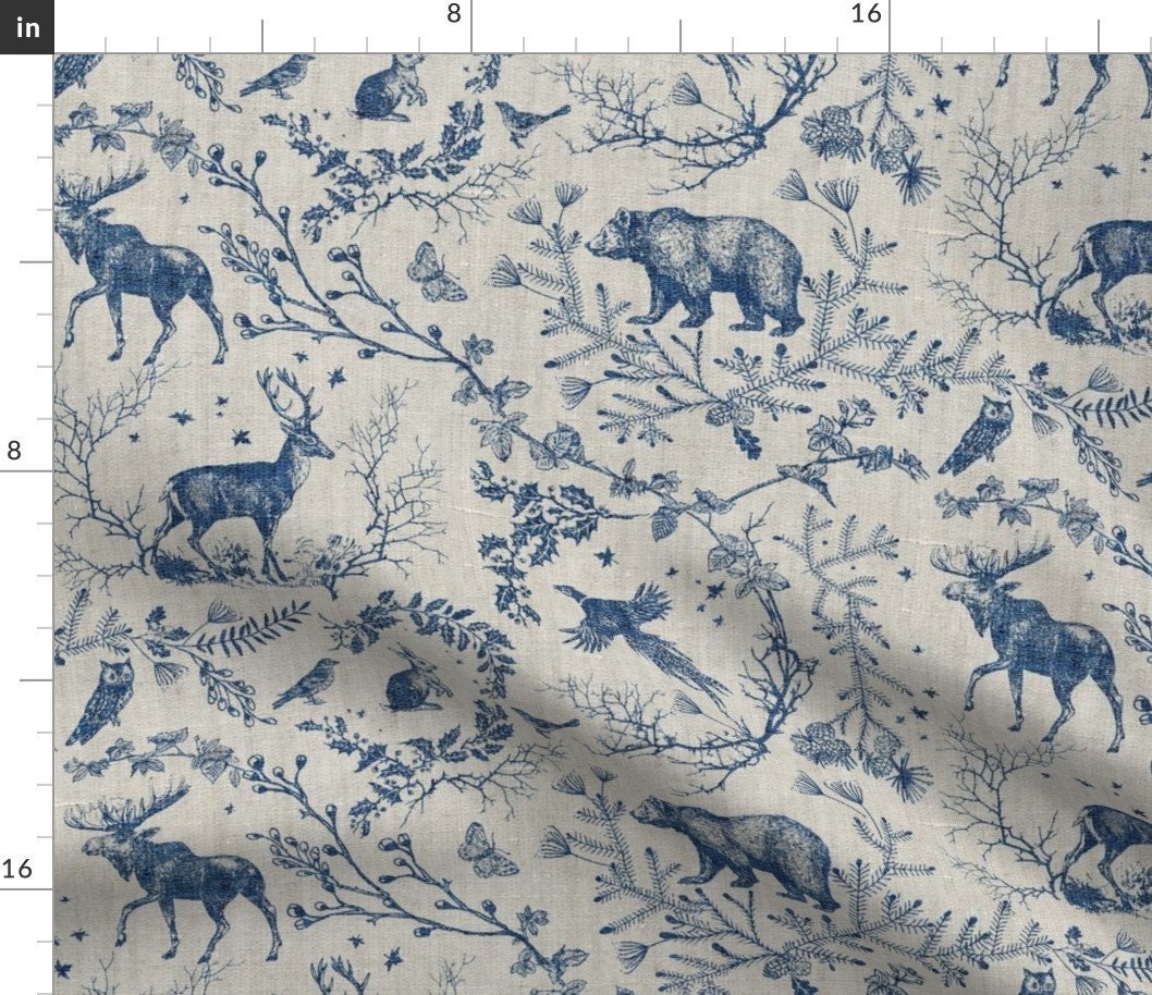 Rustic Woodland Toile - EZ Fabric Minky Print – Touch Textiles by