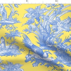 Lyon Toile China Blue Decorator Fabric – Savvy Swatch
