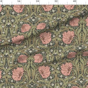 Victorian Floral Fabric - Pimpernel by utart - William Morris Antique Vintage Historical Timeless Classic Fabric by the Yard by Spoonflower image 2