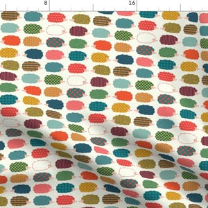 Patterned Hedgehog Fabric - Hedgies White By Katerhees - Rainbow Baby Hedgehog Nursery Decor Cotton Fabric By The Yard With Spoonflower