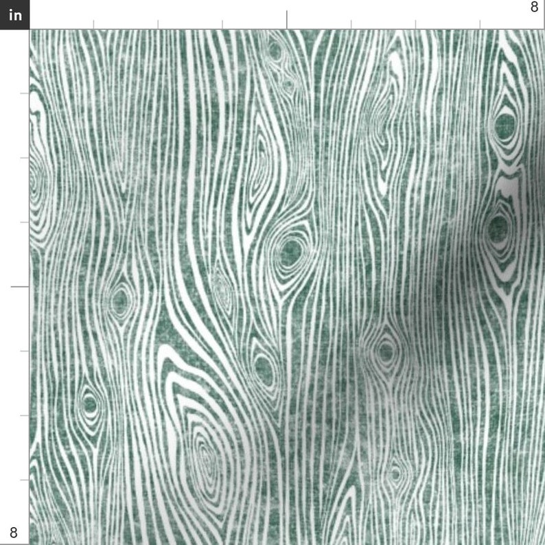 Woodgrain Fabric Woodgrain Dark Green Driftwood by Rebecca Etsy
