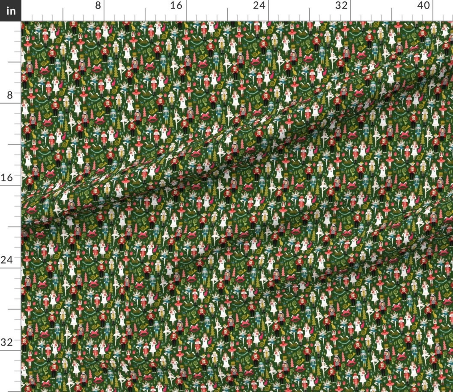 Nutcracker Fabric Nutcracker Holiday Xmas Christmas Fabric Etsy