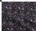 Spooky Fabric - Cute Occult In Dark By Pinkindetroit- Halloween Cute Gray Purple Black Magic Goth Cotton Fabric By The Yard With Spoonflower 