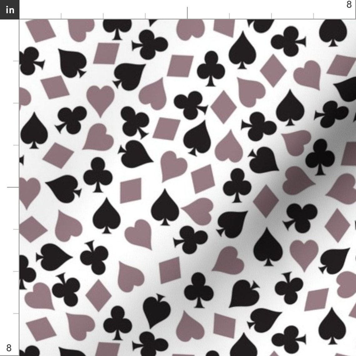 Playing Cards Fabric Playing Cards Mixed by Kociara Playing Etsy