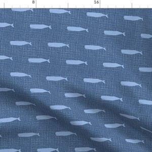 Fishing Apparel Fabric - Nantucket Blue Whale by katie_lyn_designs - Cape Code Preppy Coastal Classic Beach Clothing Fabric by Spoonflower