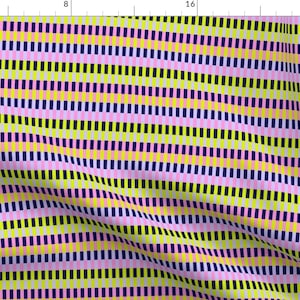 Geometric Fabric - Vibrant Stripes - Xsmall  by ashleysummersdesign - Modern Colorful Stripes Bold Stripes Fabric by the Yard by Spoonflower