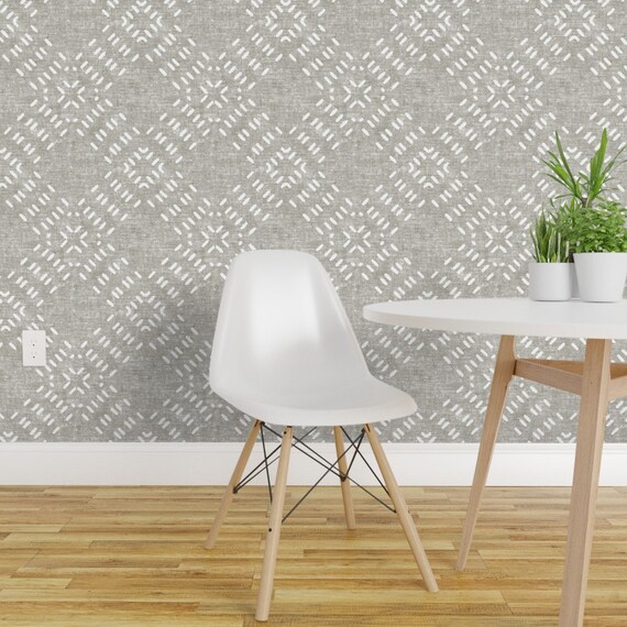 Spoonflower Moroccan Fabric Home Decor Black and White Abstract Moroccan Farmhouse Modern Tile by Littlearrowdesign Printed on Performance Piqu/é Fabric by The Yard