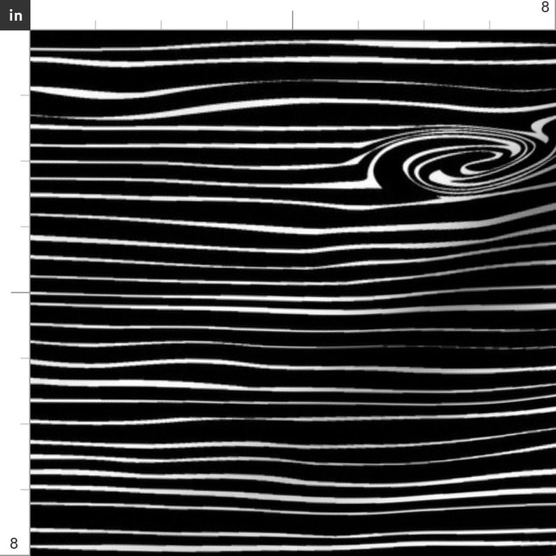 Black Wood Grain Fabric Woodgrain Black And White The Etsy