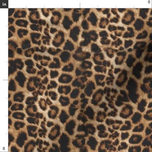 Cheetah Fabric - Cheetah Leopard By Parisbebe - Brown Tan Realistic Animal Print Safari Africa Cotton Fabric By The Yard With Spoonflower image 3