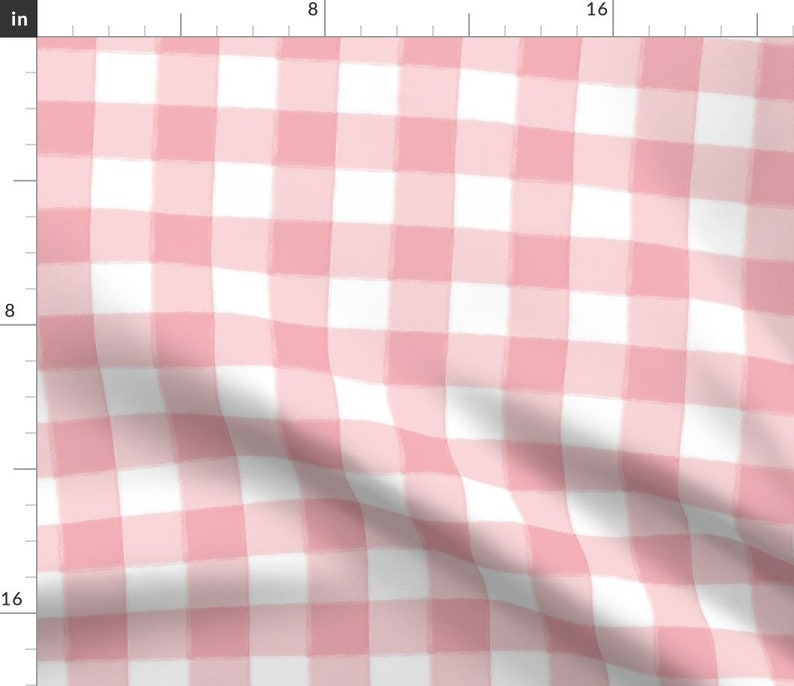 Buffalo Check Plaid Fabric Small Perfect Pink Buffalo Check Etsy