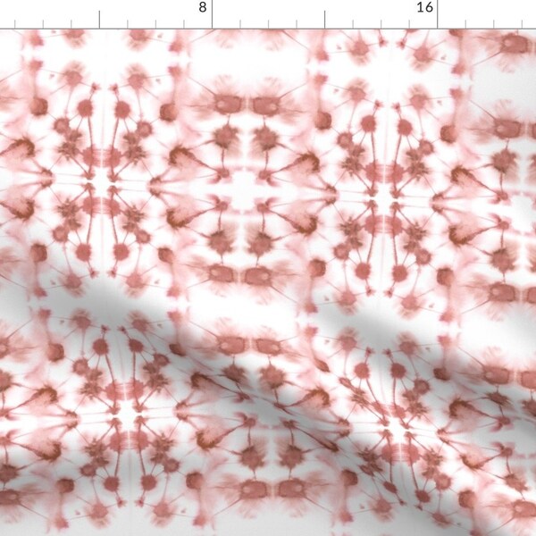 Abstract Tie Dye Watercolor Fabric - Mirror Dye Desert Rose By Mjmstudio - Mirror Cotton Fabric By The Yard With Spoonflower