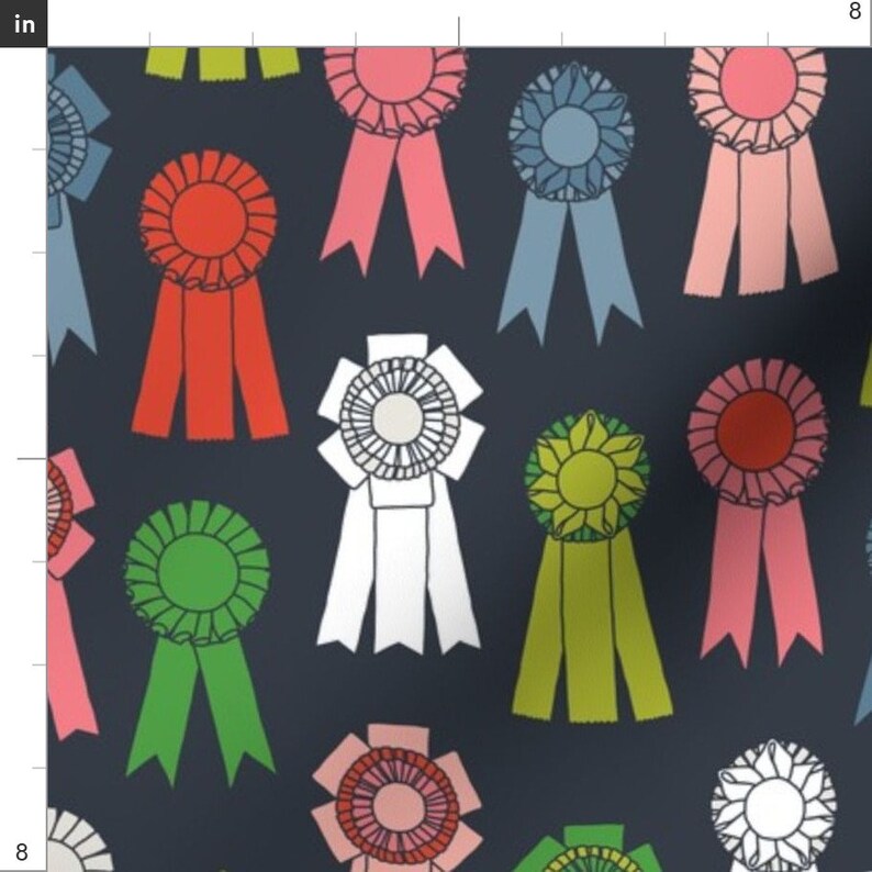 Ribbons Fabric Best in Show Ribbons by Andie Hanna Ribbons Etsy
