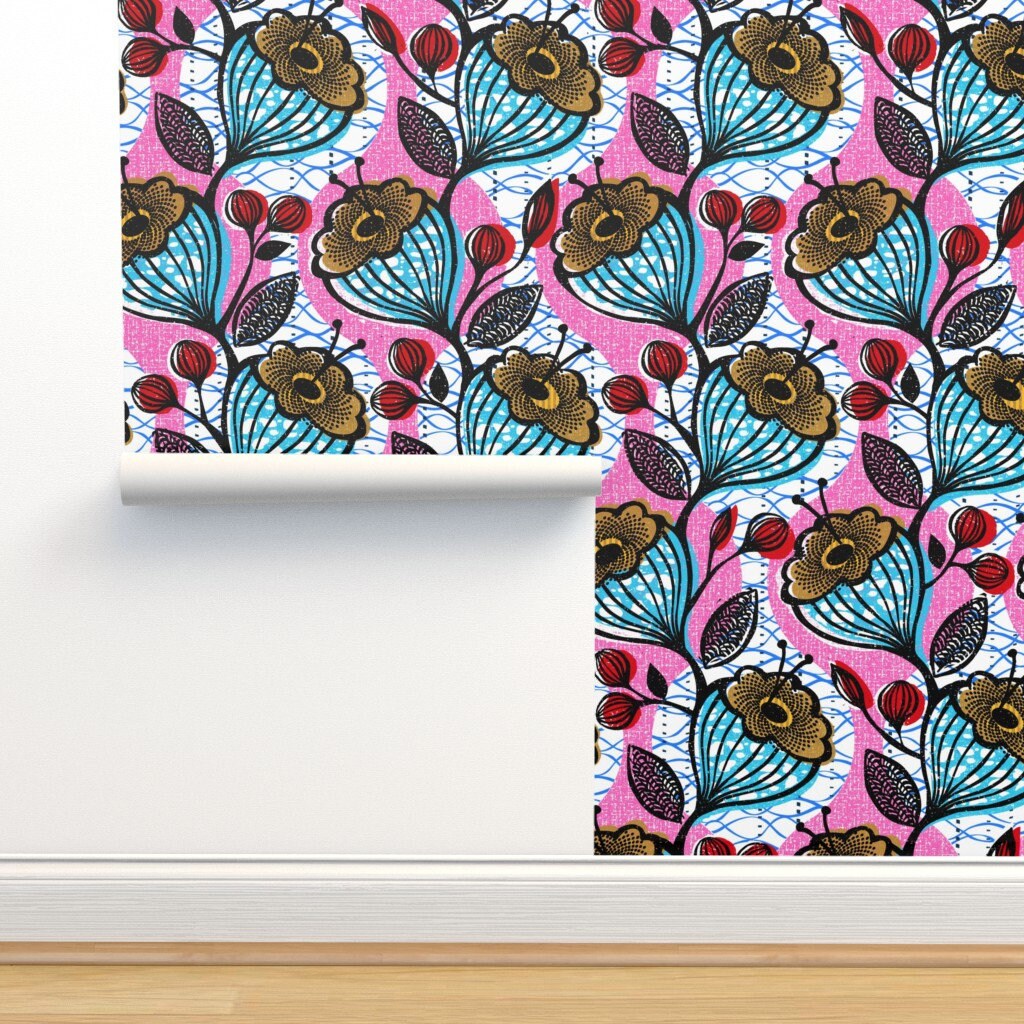 African print removable wallpaper Etsy México