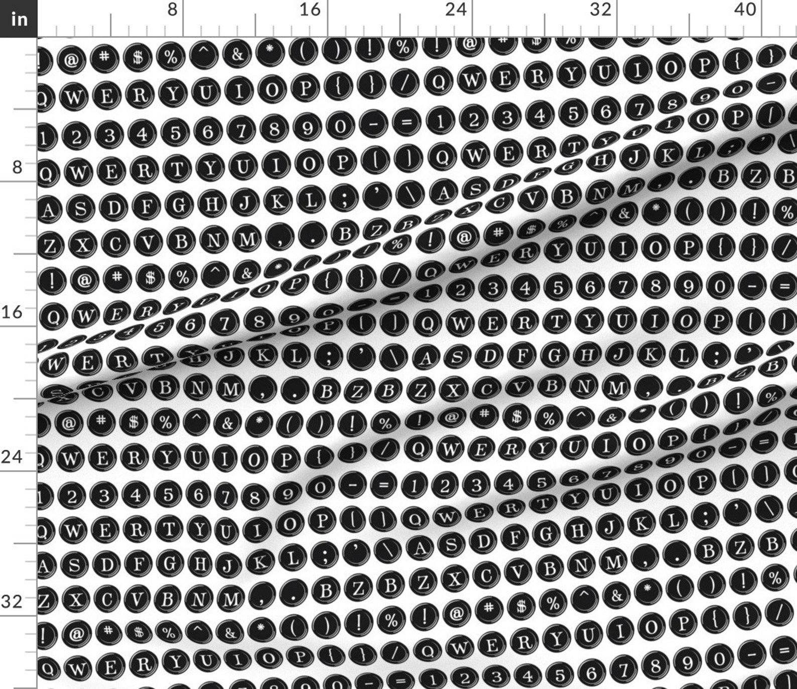 Typewriters Fabric Typewriter Overnighter by Bzbdesigner Etsy