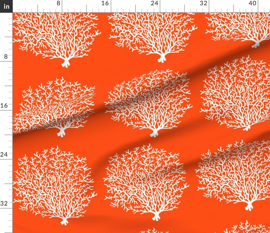 Coral Reef Fabric Coral Reef Orange