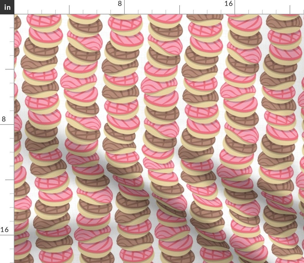 Pan Dulce Fabric Mexican Pan Dulce Pink Conchas By Etsy