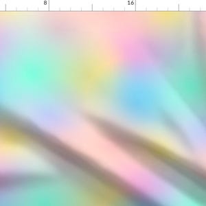 Rainbow Fabric - Rainbow Ombre Pale By Peppermintpeacock - Pastel Abstract Rainbow Upholstery Cotton Fabric By The Yard With Spoonflower