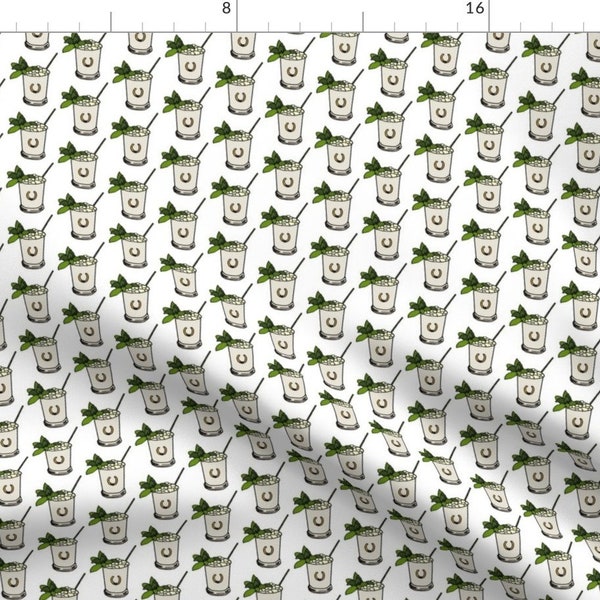 Equestrian Horse Fabric - Derby Juleps By Ragan - Horse Cotton Fabric By The Yard With Spoonflower