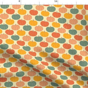 Fall Pumpkins Fabric - Pumpkin Patch By Taylorshannon- Pumpkin Fall Halloween Thanksgiving Autumn Cotton Fabric By The Yard With Spoonflower