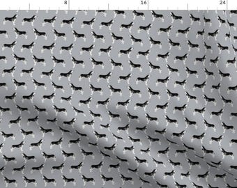 Husky Fabric - Cute Siberian Huskies Fabric Husky Dog Design Cute Grey Quilting By Petfriendly - Cotton Fabric By The Yard With Spoonflower