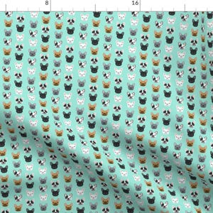 French Bulldogs Fabric - French Bulldog Puppy Puppies Dog Lovers Frenchie - Mini By Petfriendly - Cotton Fabric By The Yard With Spoonflower