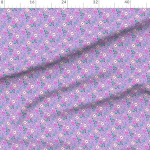 Purple Nurse Apparel Fabric - Small Medical Supplies by littlearrowdesign - Small Scale Hospital Medical Cute Clothing Fabric by Spoonflower afbeelding 2