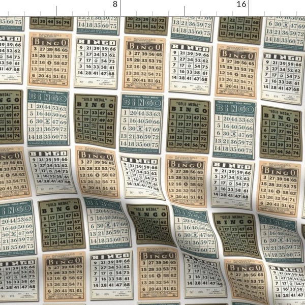 Bingo Fabric Etsy