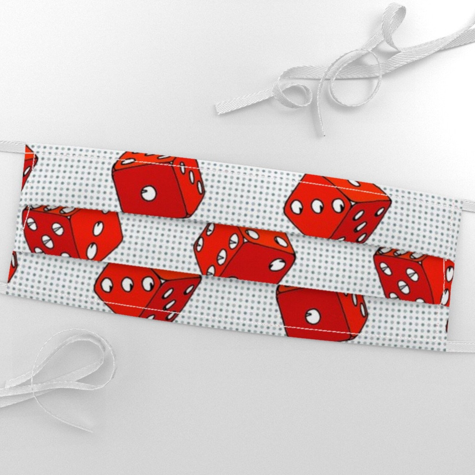 Retro Red Dice Fabric Everybody Knows the Dice Are Loaded by Etsy