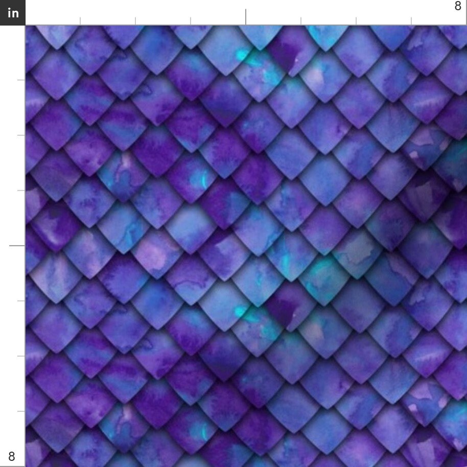 Dragon Scale Fabric Dragon Scales Purple by Etsy