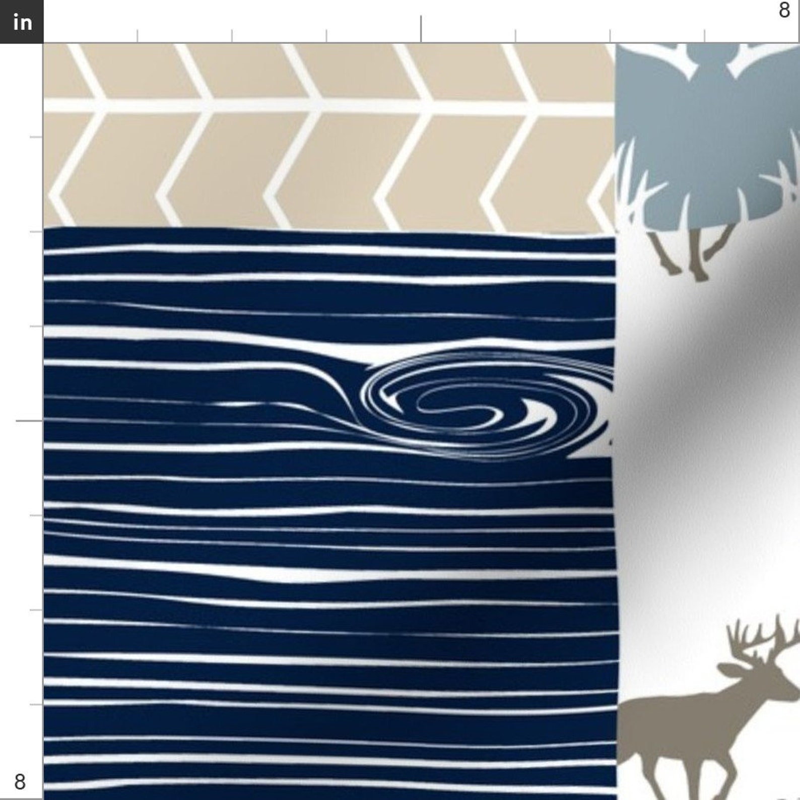 Rustic Woodland Fabric Rustic Woods Wholecloth Patchwork by - Etsy