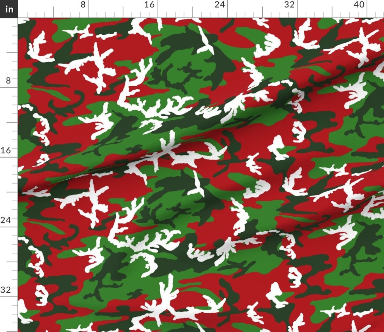 Christmas Camouflage Fabric Christmas Woodland Camo by Etsy