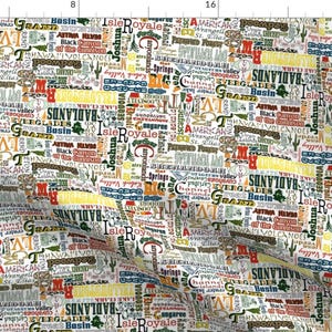 National Parks Fabric Fabric - More U.S. National Parks By Mag-O - National Parks Fabric Cotton Fabric By The Yard With Spoonflower