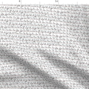 May include: A white background with a repeating pattern of cursive handwriting. The letters are in black ink and are written in a flowing, cursive style. The letters are arranged in rows and columns, and they are all different sizes. The letters are all lowercase, and they are all written in a similar style.