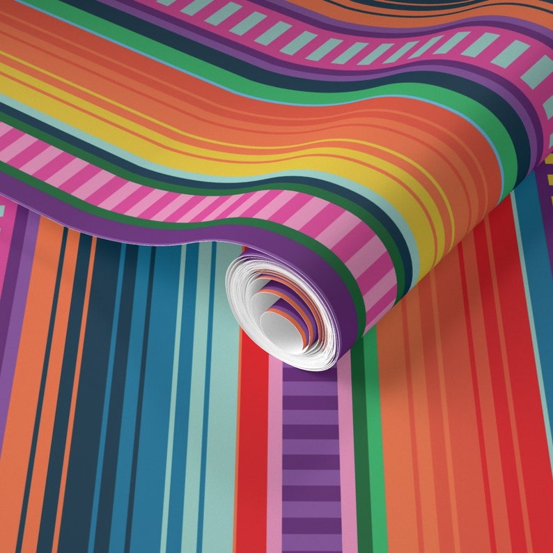 Mexican Blanket Wallpaper Mexican Blanket by Anchored by - Etsy