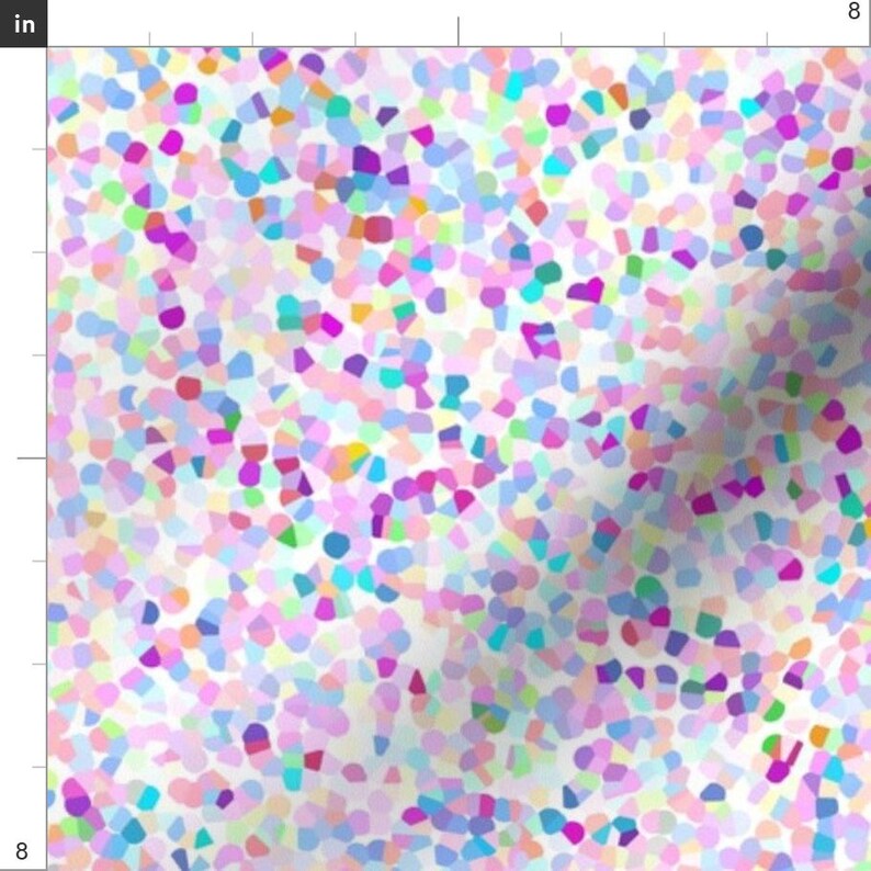 Confetti Fabric Confetti Pink Pearl Ii by Thistleandfox Etsy