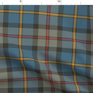 Hunting Tartan Fabric - Macleod Green by weavingmajor - Macleod Clan Scottish Traditional Slate Gray Fabric by the Yard by Spoonflower