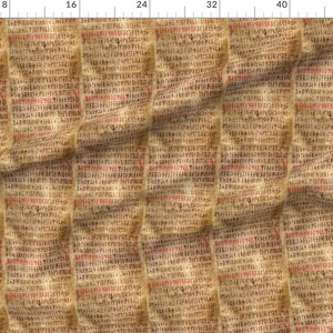 Rune Fabric - Codex Runicus Orginal By Odinist - Rune Lettering Parchment Red Brown Fantasy Cotton Fabric By The Yard With Spoonflower imagen 2